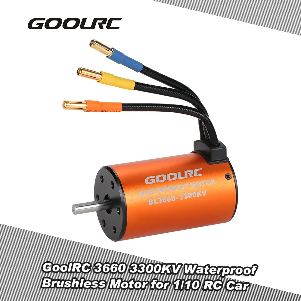 GoolRC 3660 3300KV водонепроницаемый бесщеточный мотор для 1/10 RC автомобиля грузовик