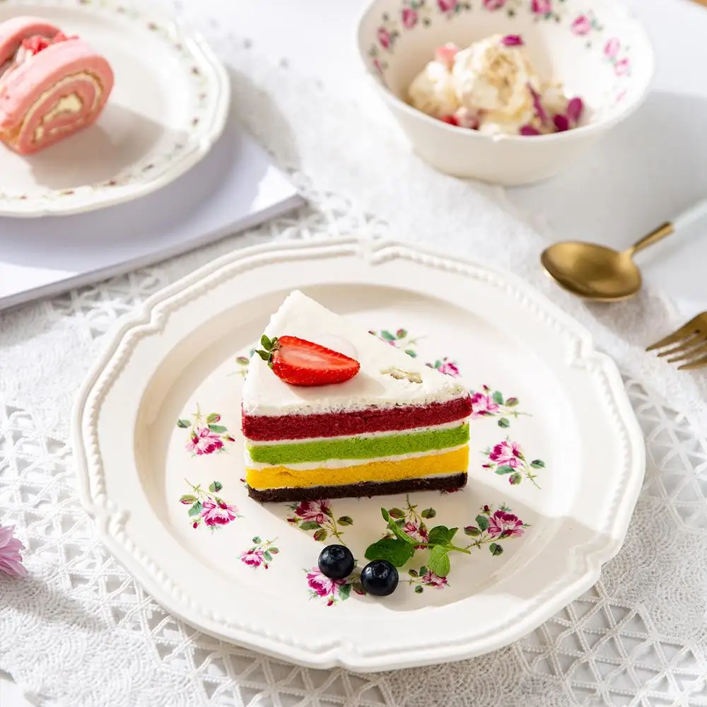 MDZF SWEETHOME 8/10 дюймов французская Роза стандартная Западная тарелка для стейка