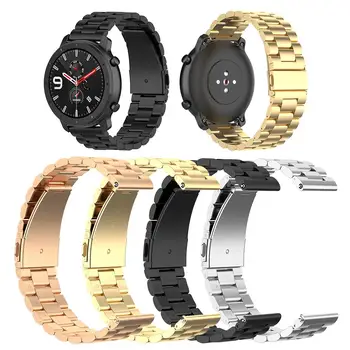 

Replacement Bands 22mm Stainless Steel Watch Strap Moderate Softness Comfortable Wear Durable for Huami Amazfit GTR 47mm