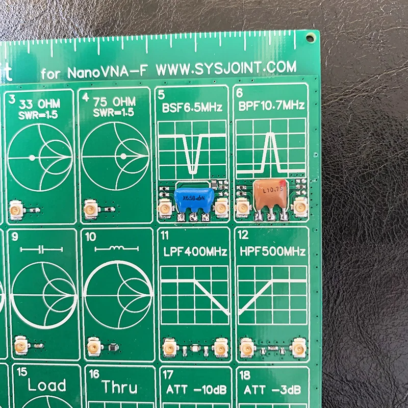 NanoVNA RF тестовая плата RF демонстрационный комплект NanoVNA RF тестовая плата векторный тестовый фильтр аттенюатор для NanoVNA-F H009