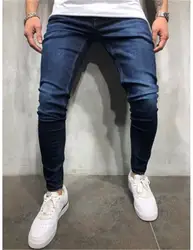 MJartoria повседневные джинсы мужские однотонные узкие брюки хип-хоп облегающие универсальные джинсы гибкие всесезонные модные дикие Новые