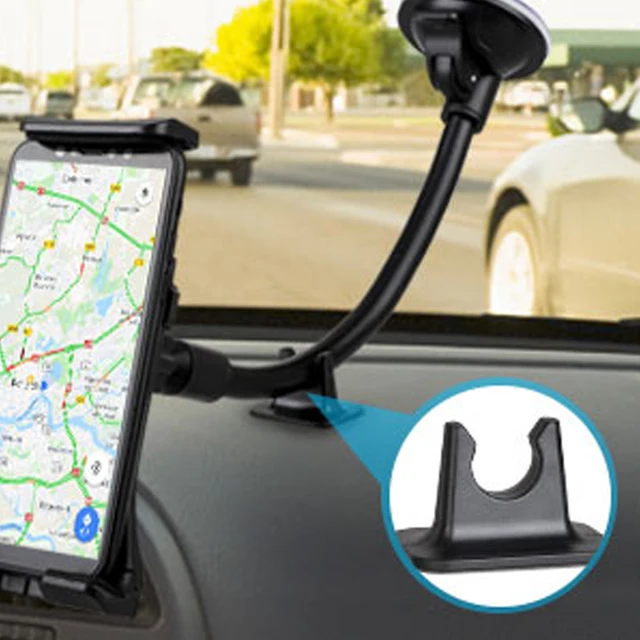 Supporto Tablet Per Auto Con Ventosa - Regolabile 360° Per Cruscotto O Parabrezza, Compatibile Con IPad E Smartphone - Foto 7