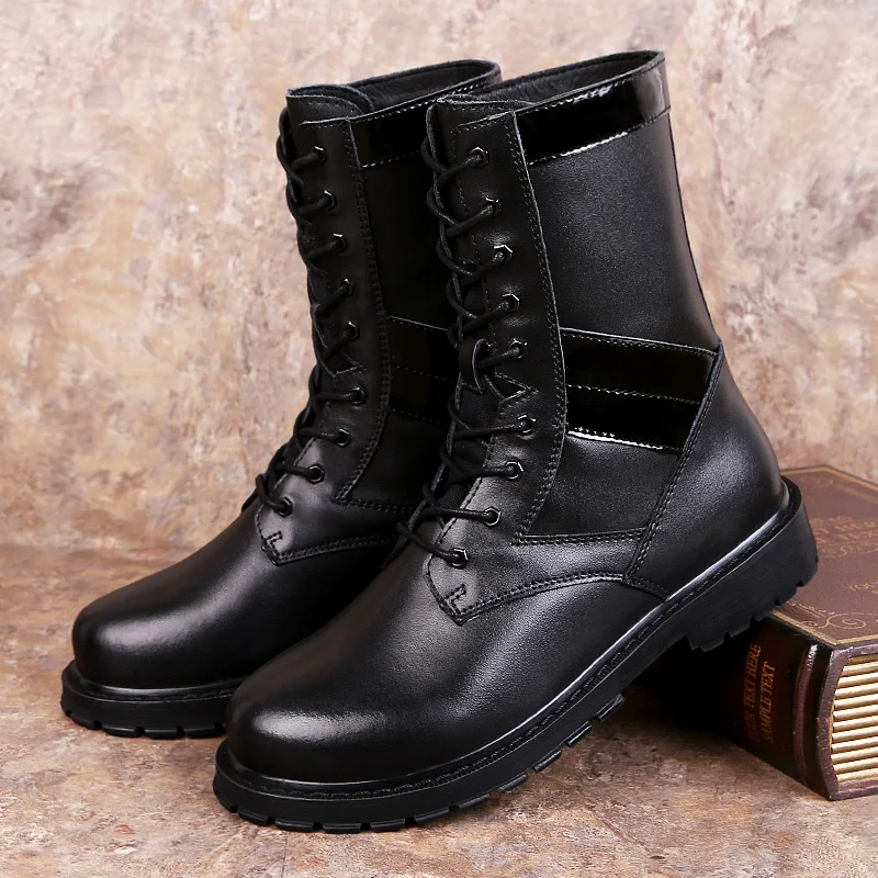 

Men Winter Boots Male Snow Ankle Boots Waterproof Warm Fur Casual Boot Shoes Outdoor combat boots 2019 New Free Shipping