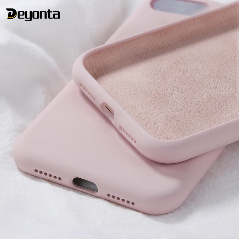

Thin Soft Case For Huawei Honor 9X Original Liquid Silicone Cover Candy Color Coque Capa For Huawei Mate 30 Honor 9X Pro Coqeu
