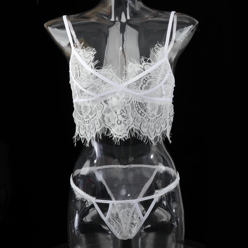 Sexy Lingerie Set for Women Floral Lace Babydoll Bodysuit Sexy Bra and Panty Lingerie Sets Sleepwear Nightwear Size M to 3XL