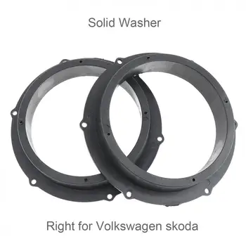 

2 Pcs Speaker Gasket Waterproof Quakeproof Plastic Solid Washer Adapters Brackets Mounts Plates for Volkswagen/Magotan/Skoda N