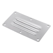 Нержавеющая сталь Лодка 3 слота жалюзи вентиляционная решетка крышка для морских лодок Companionway двери и кабины-серебро