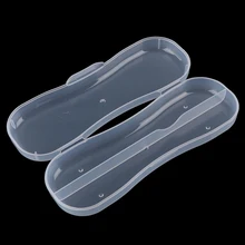 Детская походная посуда коробка для хранения пластиковая ложка Вилка дорожная прозрачная коробка