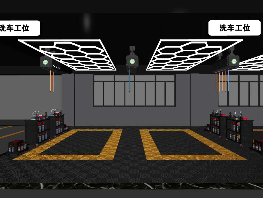 六角形のガレージ照明用の販売中の六角形の天井の詳細なライト Light Bar Work Light Aliexpress