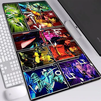 

ZSUXTC Jojo Bizarre Adventure Anime Mouse Pads XL/XXL Print Large Size Anti-slip Locking Edge Desktop Play Mats for Gaming
