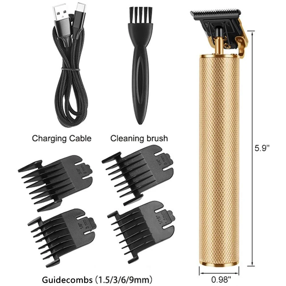 homens máquina de corte de cabelo aparador de barba 0mm navalha