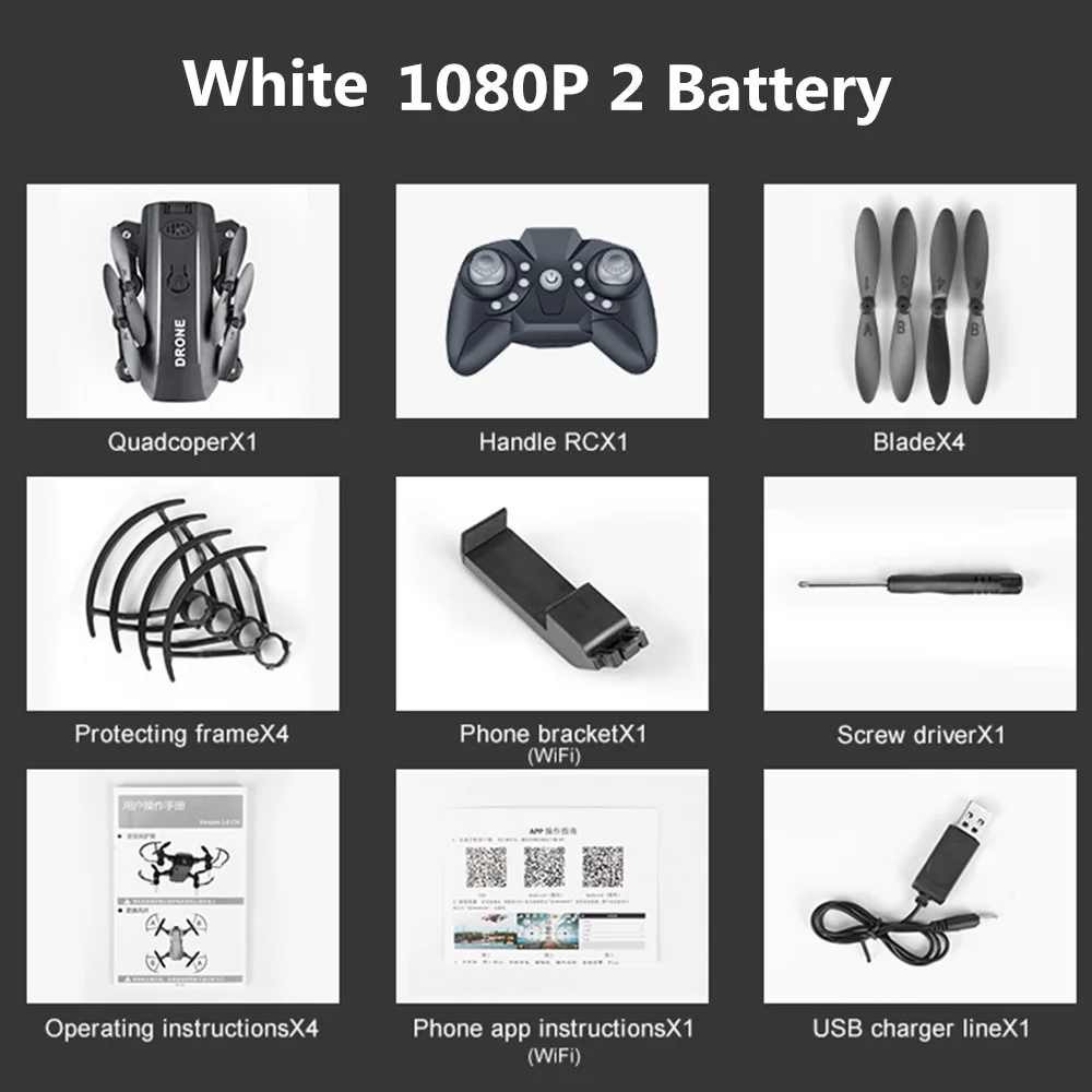 Красный M9 мини складной WiFi RC Дрон 1080P HD камера воздушная видео RC Квадрокоптер самолет Квадрокоптер игрушки для детей - Цвет: Красный