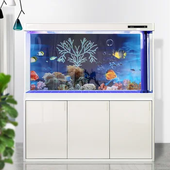 

1pc Sticker Sea World Scenery Double Side 102x40cm Wall Sticker Background Sticker Art Decals for Aquarium Fish Tank