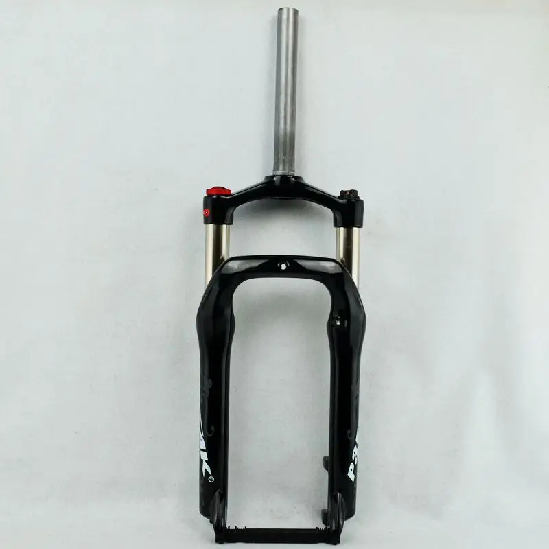 bright black PASAK, 20*4,0 дюймов, вилка для снежного велосипеда, квадроцикл, амортизатор, жир, велосипед, масло, пружинная подвеска, 135 мм, 2400 г, алюминиевый сплав - Цвет: bright black
