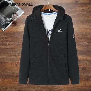 

Autumn Men Plus Fat Plus Size Coat Young Men Fat Man Leisure With Cap Knitting Cardigan Sweater