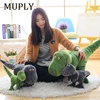 1pc 40-100cm nouveau dinosaure jouets en peluche Muply dessin animé tyrannosaure mignon peluche poupées pour enfants enfants garçons cadeau d'anniversaire ► Photo 2/5