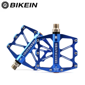 

BIKEIN Cycling Bicycle BMX CNC Flat Pedal Anti-Slip Platform Pedals MTB Pedal 4 Sealed Bearing Pedals Mountain Bike Accessories