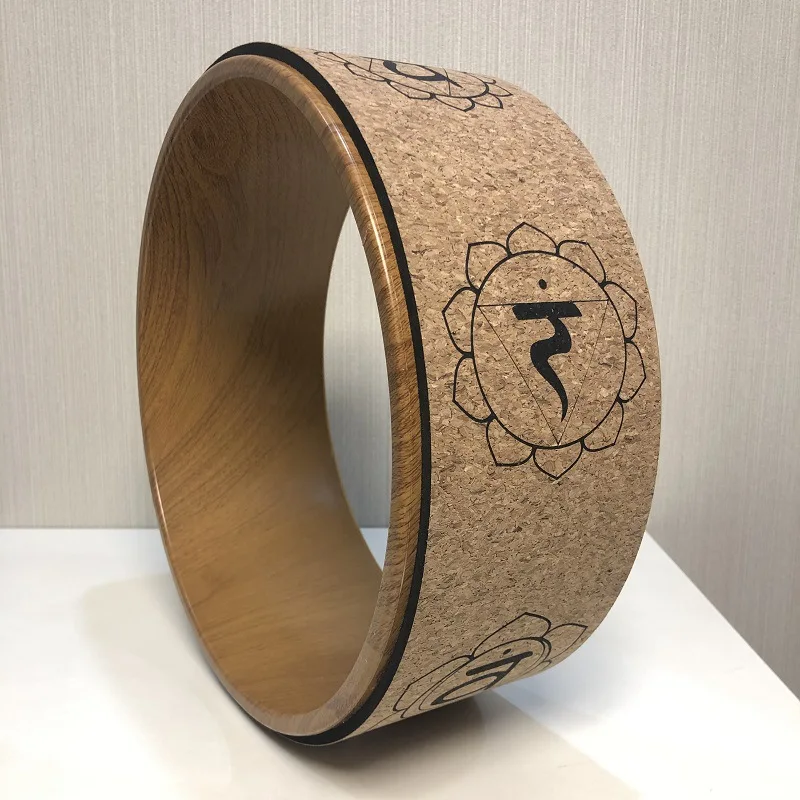 Wooden Yoga Wheel Pilates Circle Professional TPE Slimming Yoga Circle Gym Exercise Back Training Tool Half-round Yoga Circle
