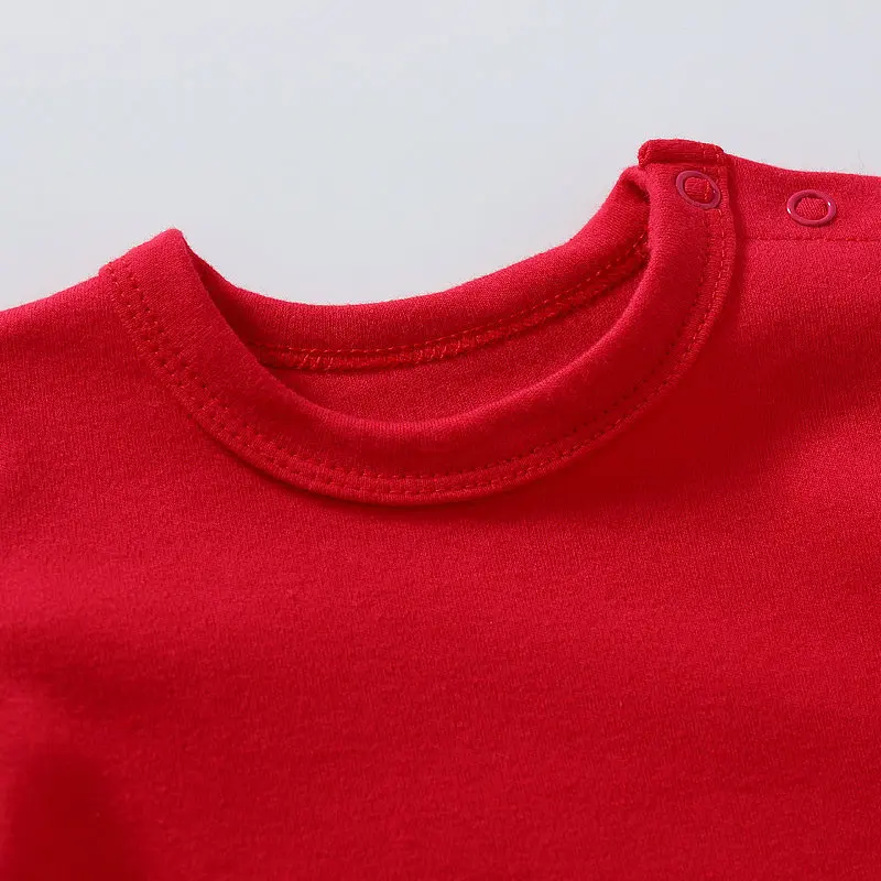 오그닉 코튼  옷 롬퍼, 단색, 전체 소매  점프수트 롬퍼, 0-2 세 남아 여아