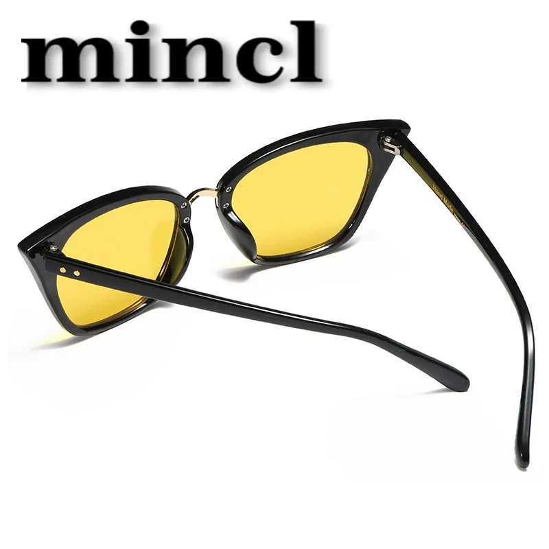 MINCL новые желтые солнцезащитные очки ночного видения очки для мужчин для женщин очки UV400 Солнцезащитные очки для вождения ночного вождения UV400 NX