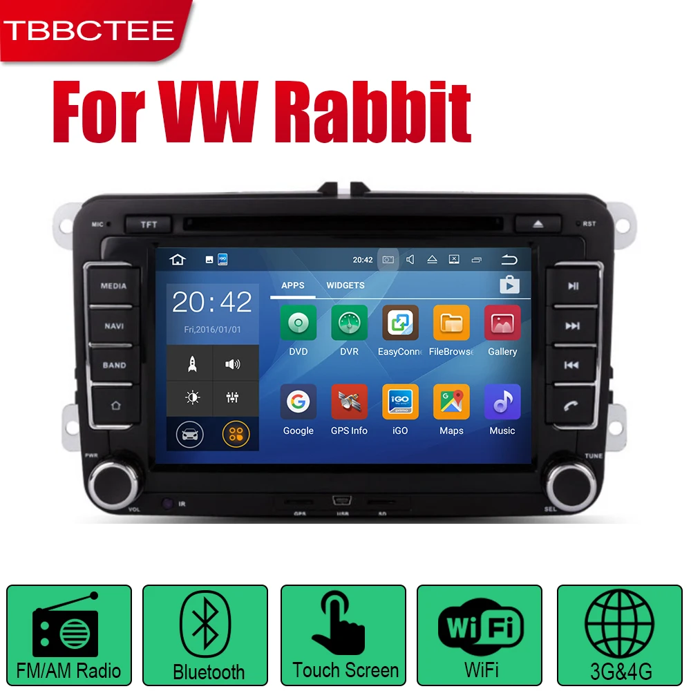 TBBCTEE Android автомобильный DVD GPS Navi для Volkswagen VW Rabbit 2007~ 2009 плеер навигация WiFi Bluetooth mulitмедиа система аудио