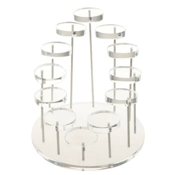 

12 Tier Bracelet Ring Jewelry Display Rack Stand Acrylic Holder Accessories Fashion Rotatable Showcase Counter Shopping Mall