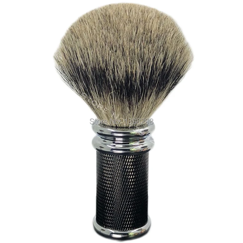 CSB, чистый барсук, высокое качество, щетка для бритья волос с металлической ручкой, щетка для бритья, парикмахерский инструмент