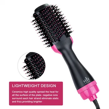 

One Step Hair Dryer & Volumizer Dryer Brush Straightener Curler Styling Tangle Straightener Comb Straightening Comb