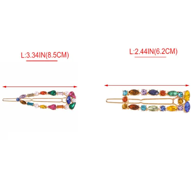 Женские заколки для волос из сплава с геометрическим рисунком лягушки цветным