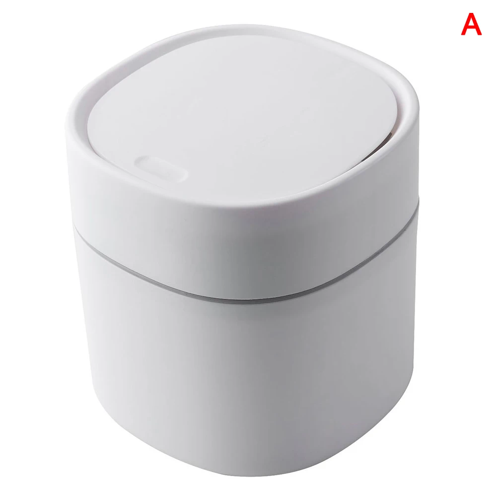 Мини мусорное ведро Настольный мусорный ящик с крышкой маленький Маленький