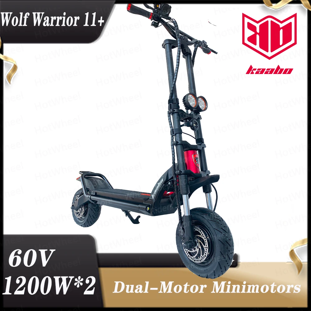 Оригинальный электроскутер Kaabo Wolf Warrior 11 + скейтборд с масляным тормозом и двойным