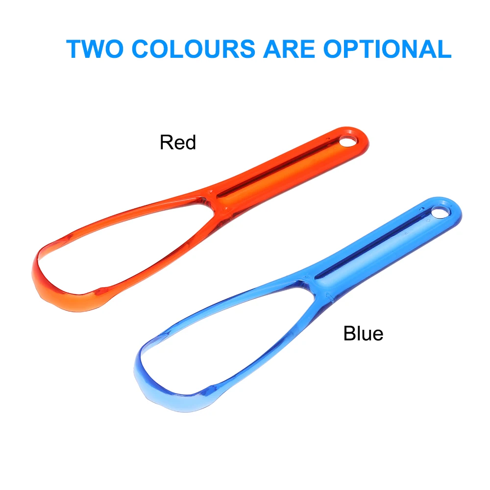 

Plastic Tongue Cleaning Scraper Tongue Cleaner Tongue Brush Oral Dental Care Kit