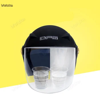 

Motorcycle helmet men and women four seasons winter universal helmet warm half-covered CD50 Q02