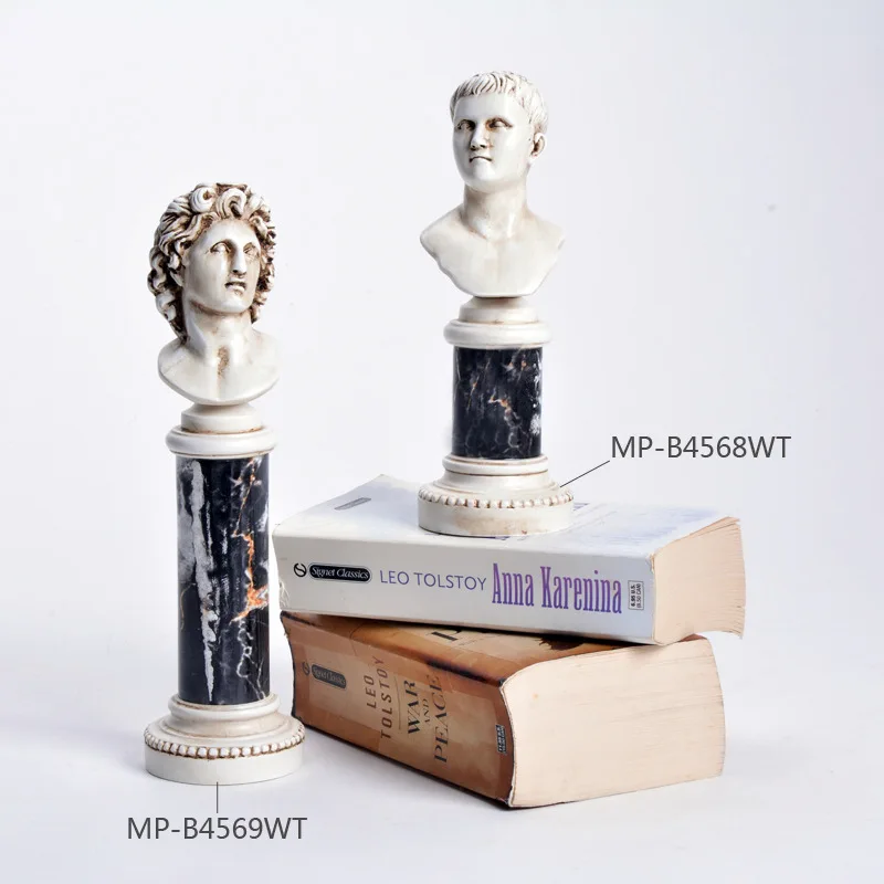 

Library Desktop Ornaments European Style Roman Resin Decorations Model Room Soft Loading Accessories Home Decorations
