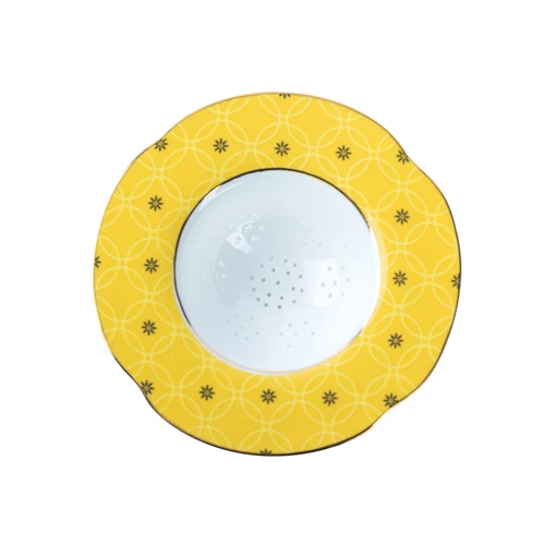 tea strainer Английский день чашка костяного фарфора кофейная чашка блюдце набор ручная роспись золото роскошный керамический ситечко таза кафе свадебный подарок E5 - Цвет: tea strainer