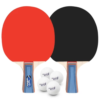 

2 Player Set Table Tennis Super Powerful 2 Table Tennis Bats Rackets with 4 Ping Pong Balls for School Home