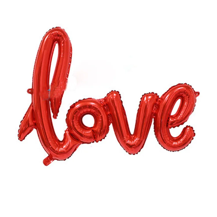 [Weiwei Decoration] Большой размер цельная любовь алюминиевая пленка украшение день святого валентина предложение Свадьба дом шар День Рождения
