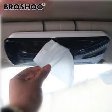 BROSHOO креативный практичный автомобильный тканевый ящик, модный высококлассный козырек подвесной пластиковый твердый тканевый чехол 22*10*2,5 см автомобильный Стайлинг