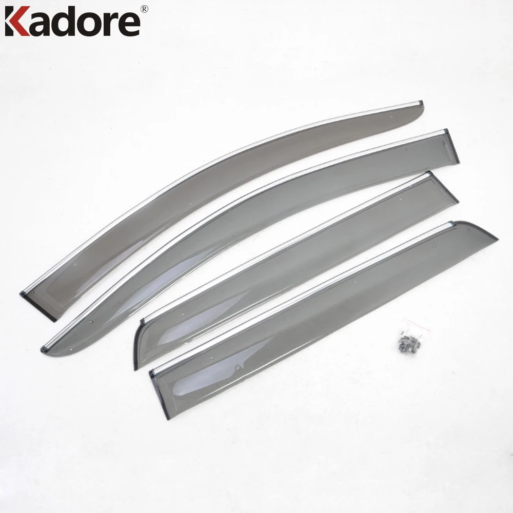 Защитный козырек от солнца и дождя для Fiat freeont 7 Seat JC 2012 2013 2014|shield deflector|rain window guardsdoor