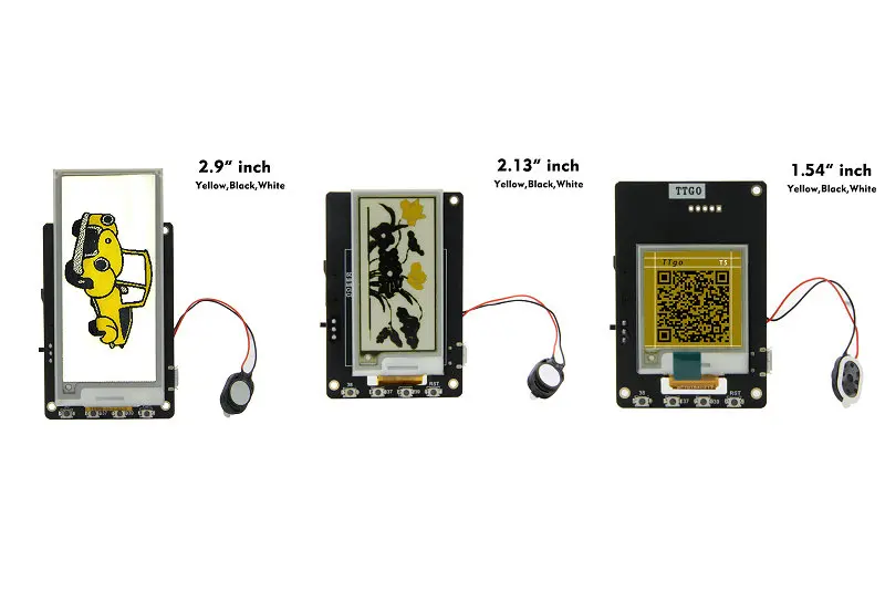 TTGO T5S V2.4 Wi-Fi Bluetooth беспроводной модуль база ESP-32 Esp32 желтый дисплей электронная бумага Sperker электрическая макетная плата