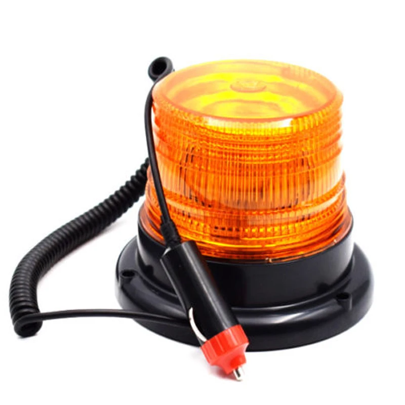 Warning Light LED Flash Beacon Strobe Emergency Lamp Indicator Magnetic Roof with Cigar Lighter Red Blue Yellow | Автомобили и