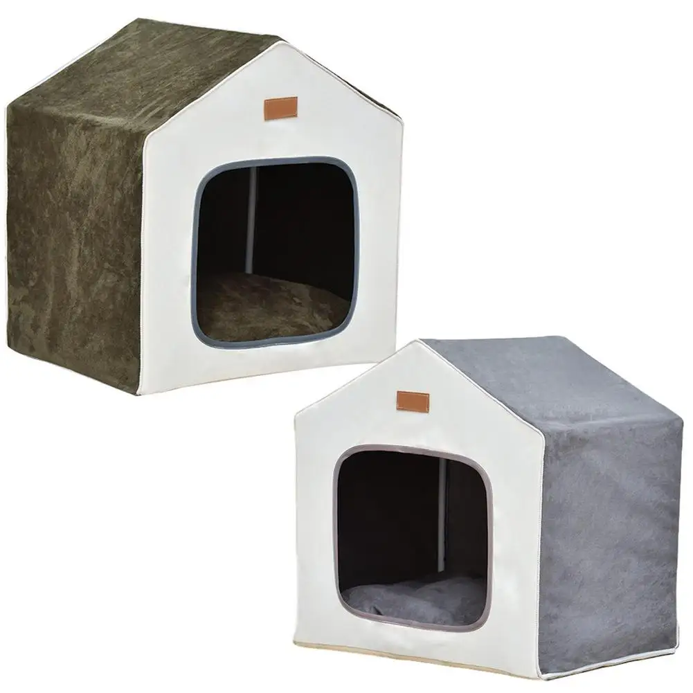 Pet House Tent Soft Comfortable Dog Kennel For Indoor Outdoor Removable Semi-enclosed Cat Cattery Supplies All Seasons Use | Дом и сад