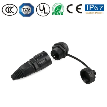 

RJ45 Waterproof connector network signal Interface connector connector Bayonet Ethernet IP67 connector JR45