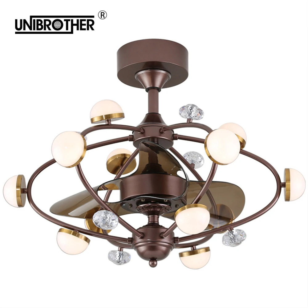 Nordic Invisible Ceiling Fan Lights Lamp Frequency Reverse