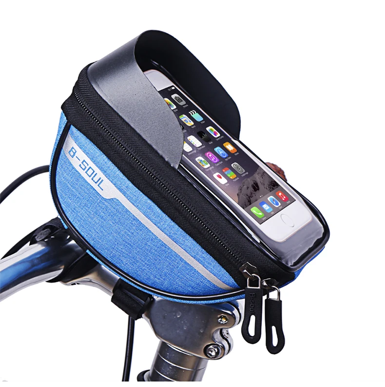 Cycling Bicycle Cell Mobile Phone Bag Case Holder Bike Head Tube Handlebar Screen Phone Mount Bags Case For 6.5inch XA47Q