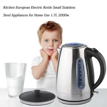 

1.7L 2000W Electric Kettle Stainless Steel Water Kettle Heating Pot Teapot Quick Heating For Kitchen European