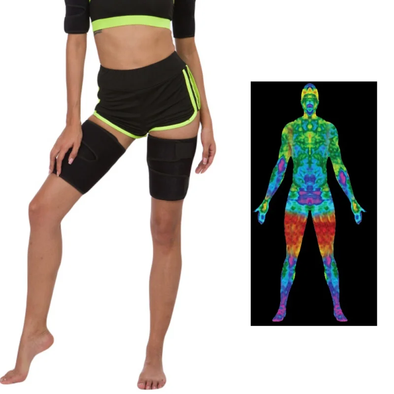 

Leg Shaper Sauna Sweat Band Thigh Calories Off Anti Cellulite Weight Loss Slim Legs Fat Compress Belt Body Wraps Sport Exercise