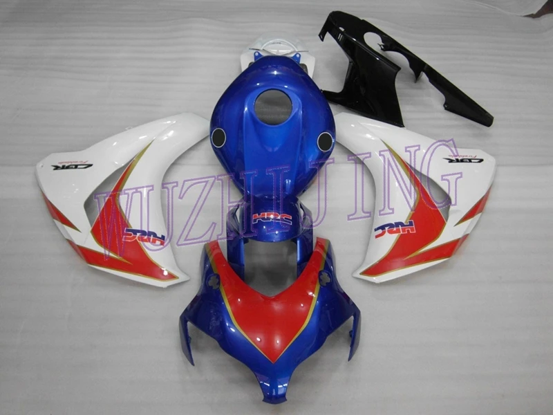 Пластик Обтекатели CBR1000RR 09 10 Пластик Обтекатели для Honda Cbr1000 RR 08 09 сине-белые наборы для тела CBR 1000 RR 2008-2011