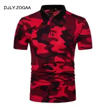 ZOGAA мужские s рубашки поло бренды камуфляжные мужские поло с длинным рукавом Повседневные тонкие Военные поло мужские рубашки поло XXL рубашка с воротником