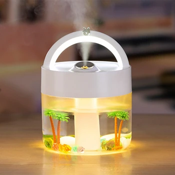 

Hot 1L Large Capacity Desktop Humidifier USB Charging 3000MAh Electric Night Light Portable Humidifier